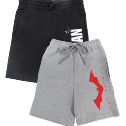 DC by Wear Your Mind Boys Black & Grey Set Of 2 Shorts-image-87