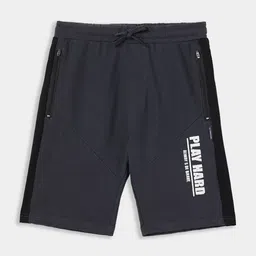 Lil Tomatoes Boys Typography Printed Mid-Rise Shorts-image-75