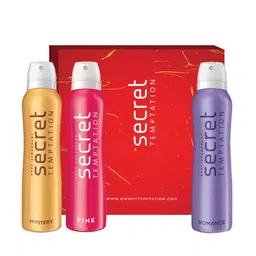 Secret Temptation Pack of 3 Deodorant Gift Box-150ml each-13