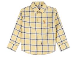U.S. Polo Assn. Kids Boys Oxford Windowpane Checked Casual Cotton Shirt-picture-8