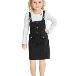 Peppermint Girls Shoulder Straps Cotton Pinafore Dress-picture-17