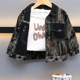 StyleCast x Revolte Boys Typography Printed Tailored Jacket-picture-37