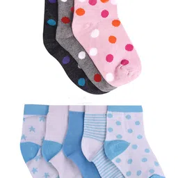 FOOTPRINTS Unisex Kids Pack of 8 Organic Cotton Ankle-Length  Socks-14