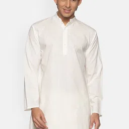 Sethukrishna Men Cream-Coloured Cotton Kurta-picture-18