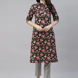 Divena Women Floral Printed Floral Kurta-image-43