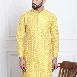 SOJANYA Floral Embroidered Thread Work Kurta-picture-50