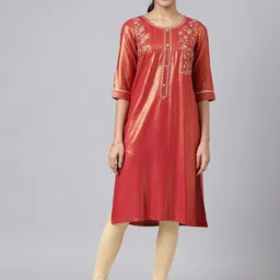 AURELIA Festive Geometric Print Kurta-picture-43