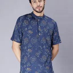 Cot'N Soft Ethnic Motifs Printed Mandarin Collar Straight Kurta-image-62