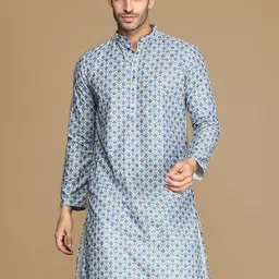Sanwara Ethnic Motifs Printed Sequinned Mandarin Collar Straight Kurta-picture-18