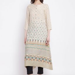 Cantabil Geometric Printed A-Line Kurta-picture-6