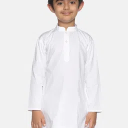 Sethukrishna Boys White Thread Work Kurta-image-32