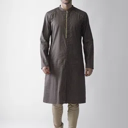 KISAH Men Black Kurta-picture-46