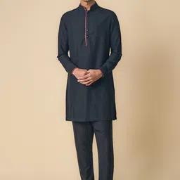 Tasva Men Mandarin Collar Kurta-image-21