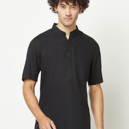 Crimsoune Club Mandarin Collar Straight Kurta-image-44