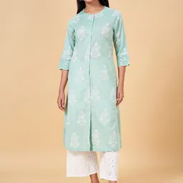 RANGMANCH BY PANTALOONS Floral Printed Straight Kurta-47