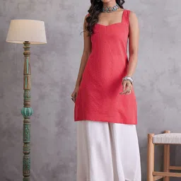 InWeave Women Kantha Work Kurta-37