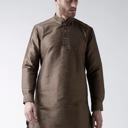 DEYANN Men Brown Kurta-picture-27