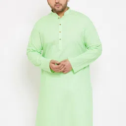 VASTRAMAY Men Green Kurta-picture-45