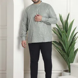 SOJANYA PLUS Geometric Embroidered Pure Cotton Kurta-image-49