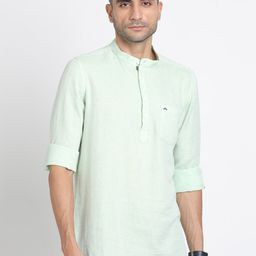 Turtle Mandarin Collar Cotton Kurta-picture-46