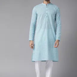 See Designs Men Geometric Printed Pure Cotton Kurta-image-24