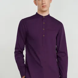 AVOLT Cotton Mandarin Collar A-Line Kurta-picture-39