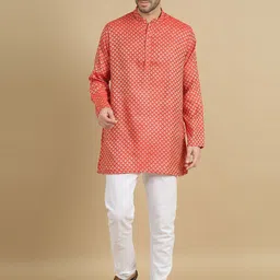 TATTVA Men Ethnic Motifs Thread Work Kurta-picture-37