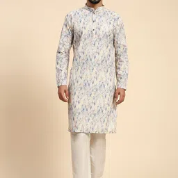 Rawayi Men Ethnic Motifs Thread Work Kurta-image-14