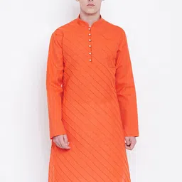 SG LEMAN Mandarin Collar Pintucks Kurta-image-71