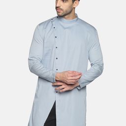 SHOWOFF Men Blue Solid Kurta-picture-50