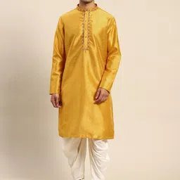 Amodh by Kisah Mandarin Collar Thread Work Kurta-image-70