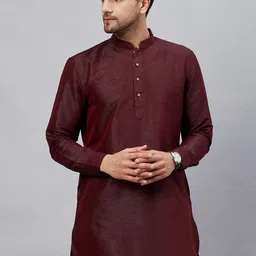 VASTRAMAY Mandarin Collar Straight Kurta-picture-42