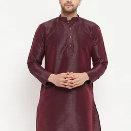 VASTRAMAY Mandarin Collar Straight Kurta-picture-17