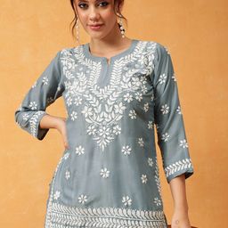 ADA Ethnic Motifs Embroidered Thread Work Thread Work Kurti-image-103