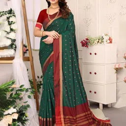 vj fashion Ethnic Woven Design Zari Saree-picture-12