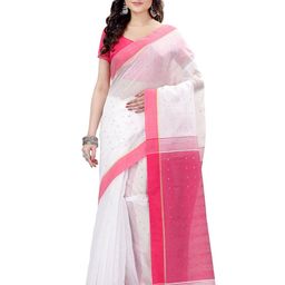DESH BIDESH Woven Design Zari Traditional Taant Saree-picture-34