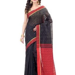 DESH BIDESH Woven Design Sequinned Handloom Taant Saree-picture-25