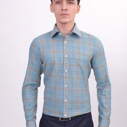 LOUIS STITCH Comfort Tartan Checked Cotton Formal Shirt-picture-29
