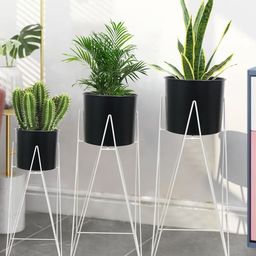 Homesake Set of 3 Planters with Stand-48