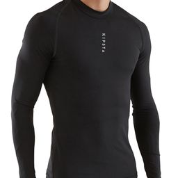 Kipsta By Decathlon Men Black Solid T-shirt-picture-6