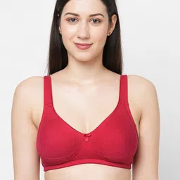 Inner Sense Pack of 3 Solid Organic Cotton Antimicrobial Non Padded Bra-image-55