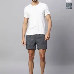 URBAN SCOTTISH Pack Of 3 Printed Pure Cotton  Boxers USBX2434_-image-87