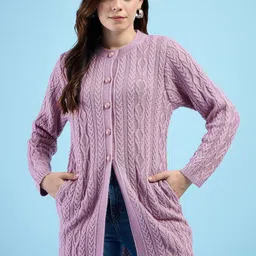 CLAPTON Women Woollen Longline Pullover-image-8