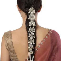 KARATCART Women Gold-Toned Embellished Hair Accessory Set of-image-59