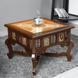 mudramark from pepperfry Tamas Teak Wood Coffee Table in Walnut Finish-picture-45