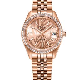 Alexandre Christie Women Embellished Dial Stainless Steel Bracelet Style Watch-image-34