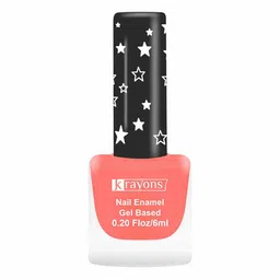 krayons Cute Super Matte Finish Gel Based Nail Enamel - 6ml - Blossom Peach Matte 01-18