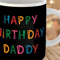 Keviv Black & Pink Text or Slogans Printed Ceramic Glossy Mug 325 ml-image-59
