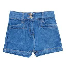 KiddoPanti Girls Blue Denim Denim Shorts-picture-37
