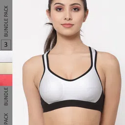 College Girl Pack of 3 Full Coverage Non Padded Side Closure Bra With All Day Comfort-picture-29